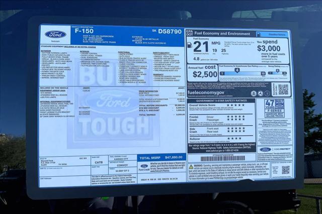 new 2025 Ford F-150 car, priced at $44,418