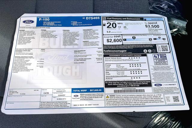 new 2025 Ford F-150 car, priced at $51,923