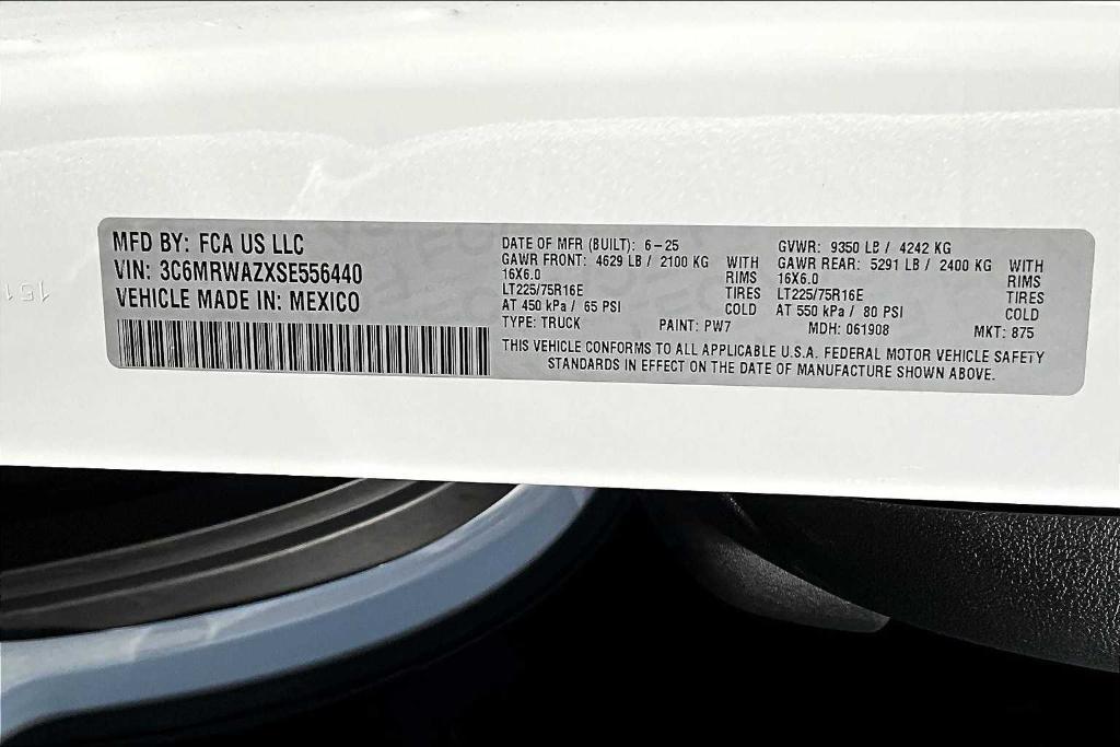 new 2025 Ram ProMaster 3500 EV car, priced at $67,900