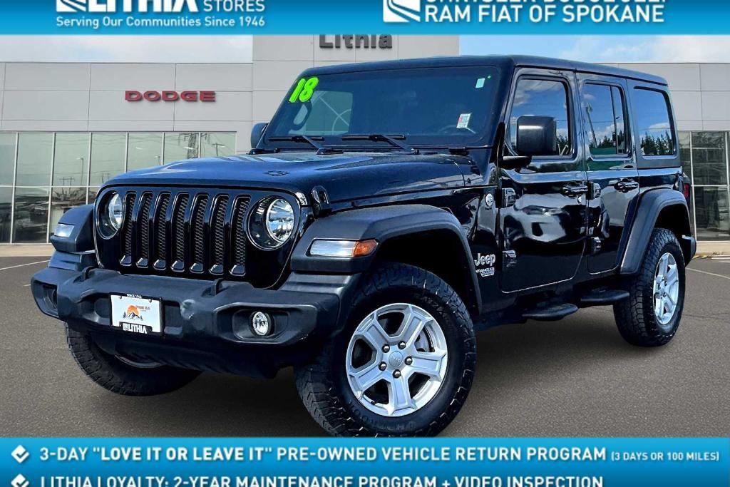 used 2018 Jeep Wrangler Unlimited car, priced at $26,070