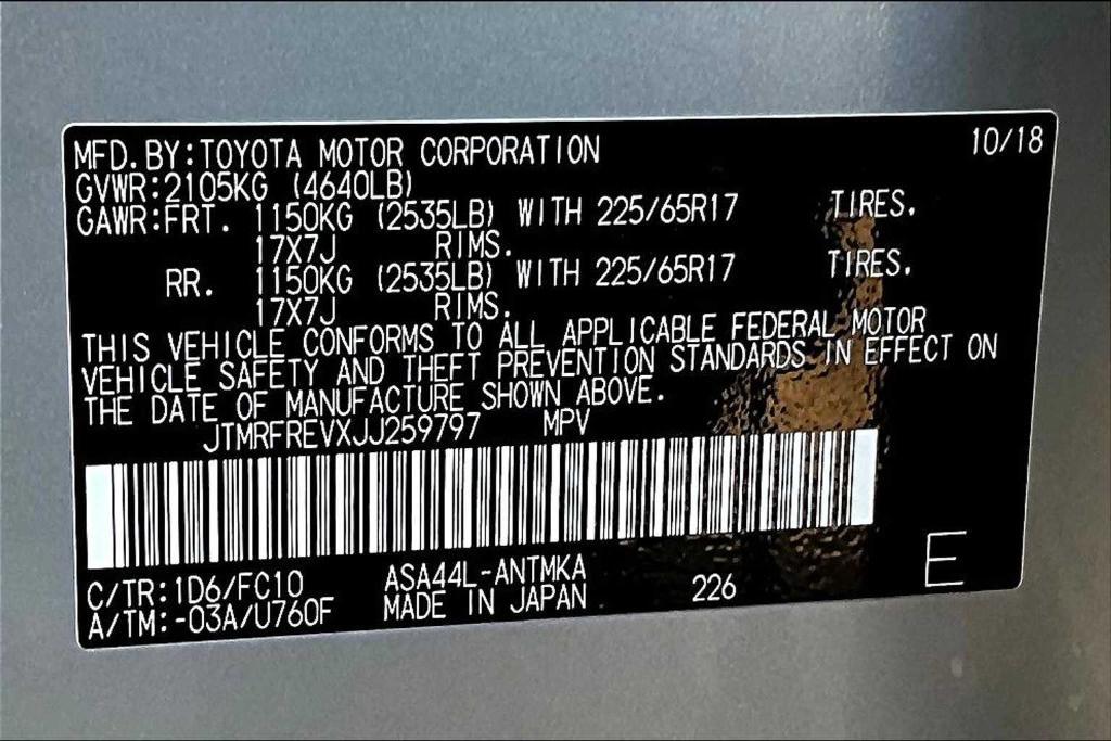 used 2018 Toyota RAV4 car, priced at $25,000