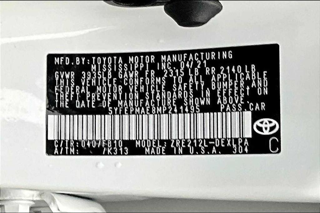 used 2021 Toyota Corolla car, priced at $18,000