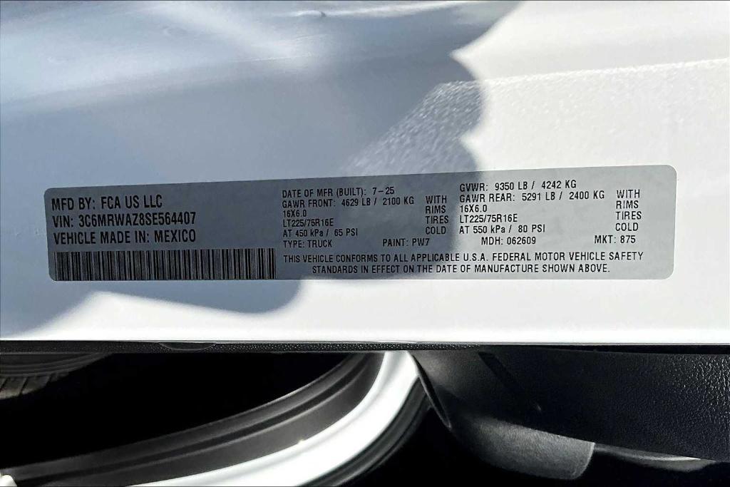 new 2025 Ram ProMaster 3500 EV car, priced at $67,900