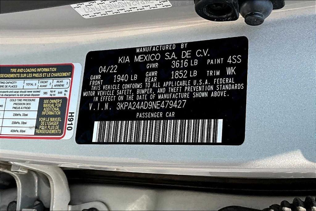 used 2022 Kia Rio car, priced at $15,900
