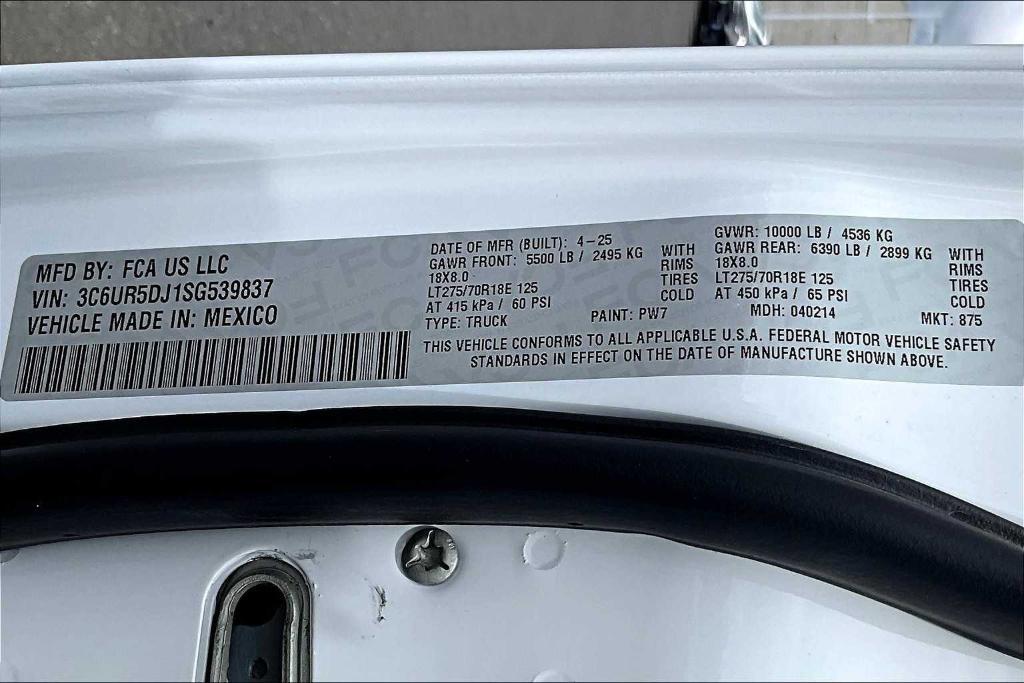 new 2025 Ram 2500 car, priced at $55,386