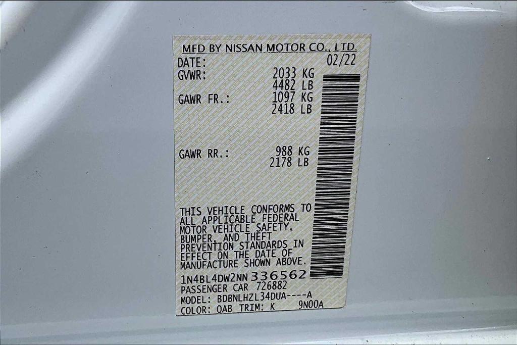 used 2022 Nissan Altima car, priced at $23,200