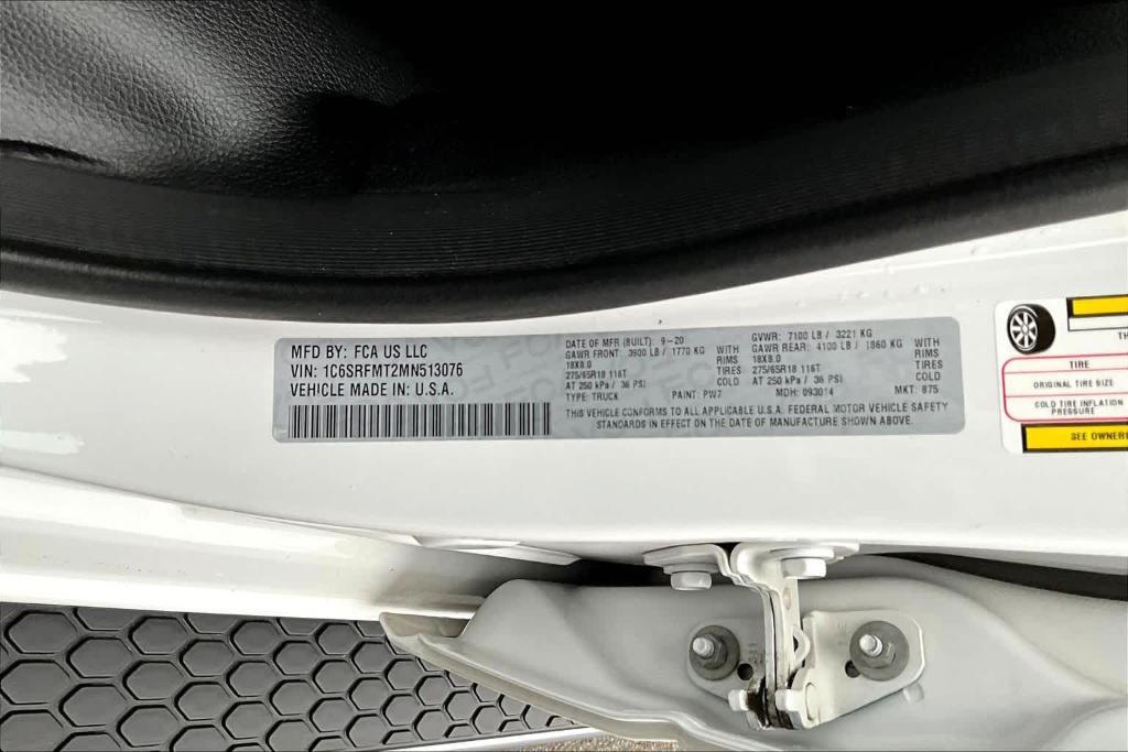 used 2021 Ram 1500 car, priced at $32,995