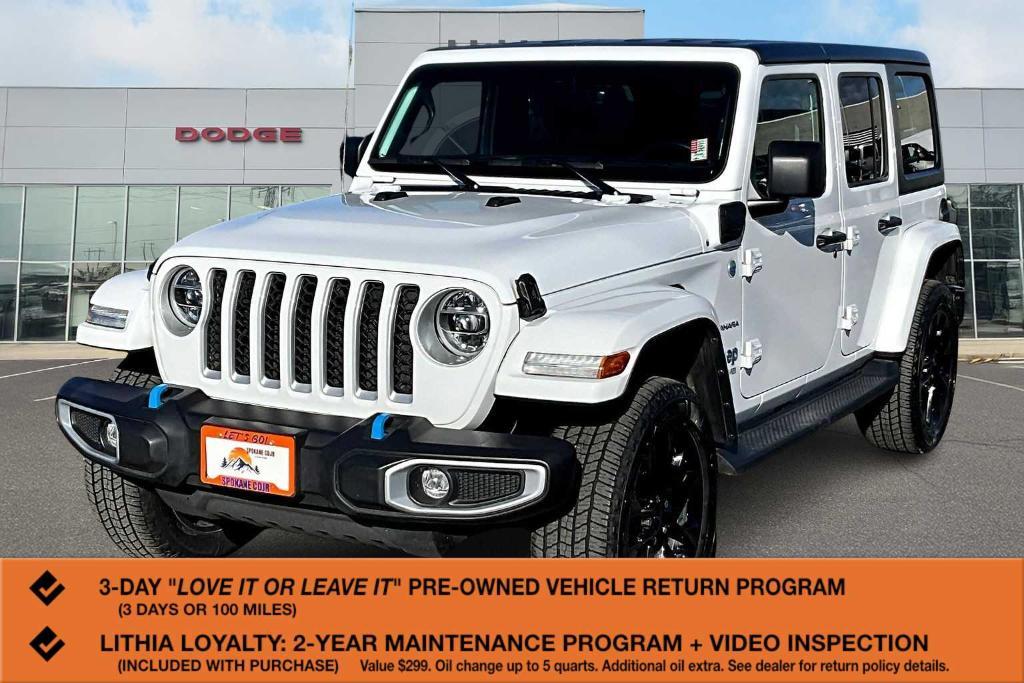 used 2022 Jeep Wrangler Unlimited 4xe car, priced at $33,995