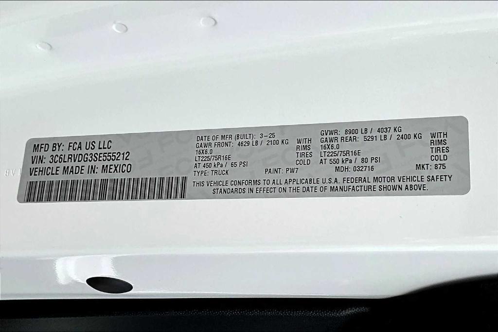 new 2025 Ram ProMaster 2500 car, priced at $50,500