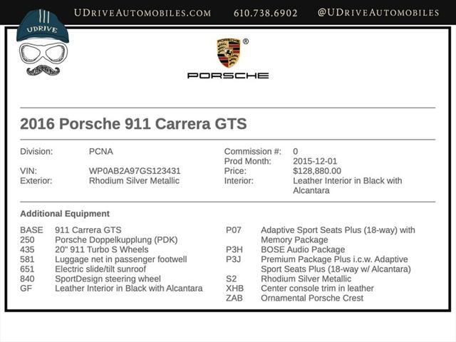 used 2016 Porsche 911 car, priced at $124,900