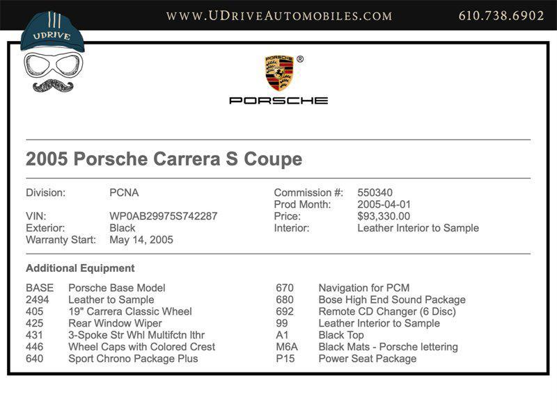 used 2005 Porsche 911 car, priced at $89,900