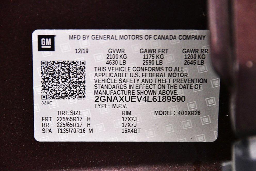 used 2020 Chevrolet Equinox car, priced at $21,750