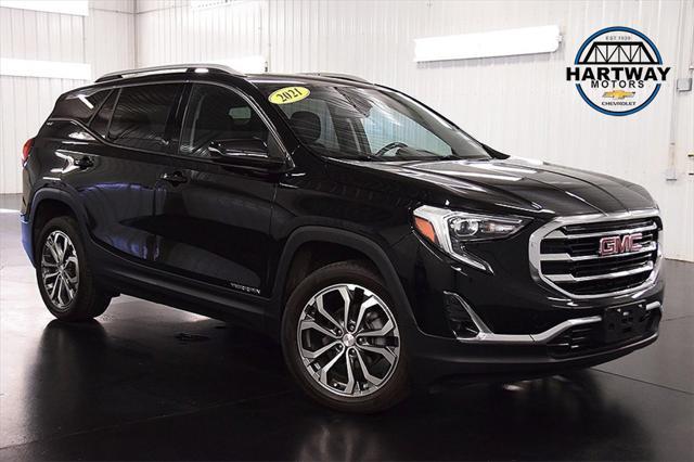 used 2021 GMC Terrain car, priced at $26,595