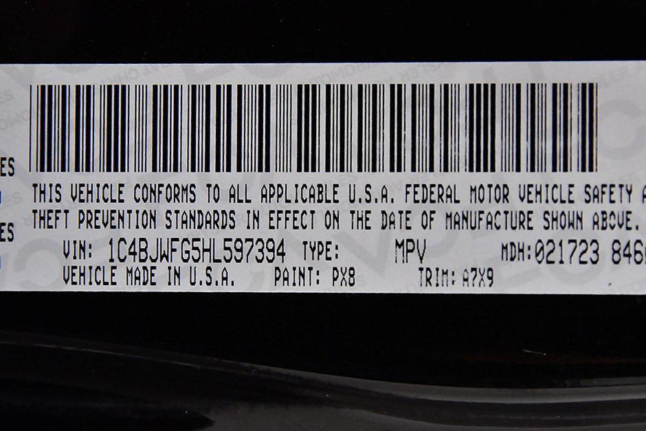 used 2017 Jeep Wrangler Unlimited car, priced at $21,200