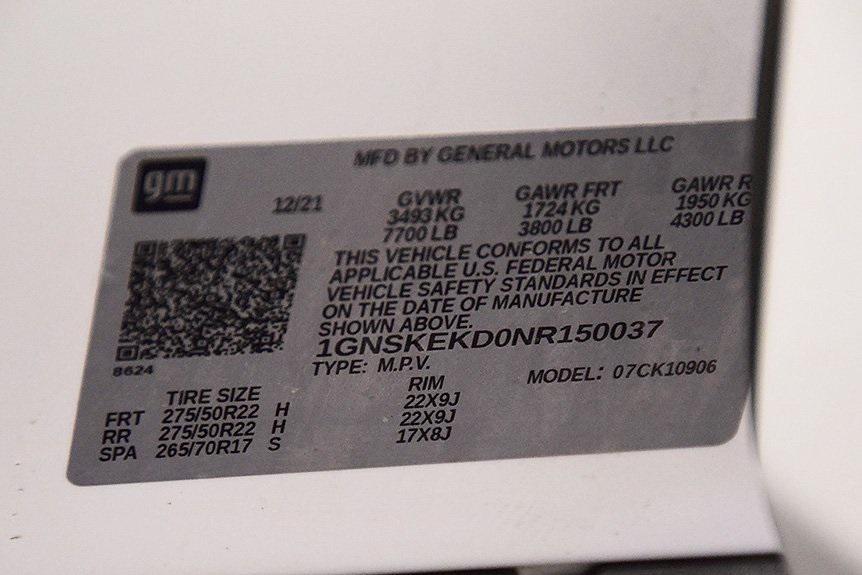 used 2022 Chevrolet Suburban car, priced at $55,000