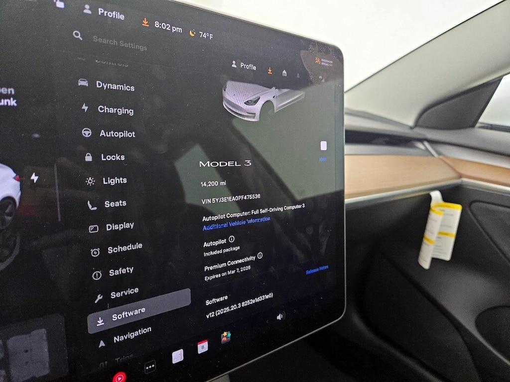 used 2023 Tesla Model 3 car, priced at $29,998