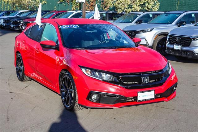 used 2021 Honda Civic car, priced at $20,461