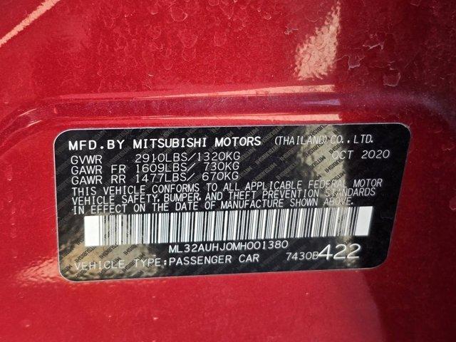 used 2021 Mitsubishi Mirage car, priced at $13,933