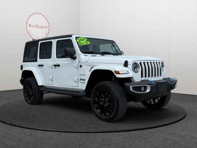 used 2022 Jeep Wrangler Unlimited 4xe car, priced at $29,988