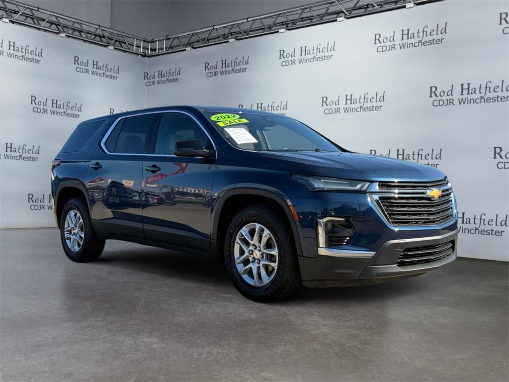 used 2022 Chevrolet Traverse car, priced at $25,488