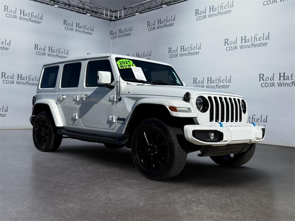 used 2021 Jeep Wrangler Unlimited 4xe car, priced at $33,988