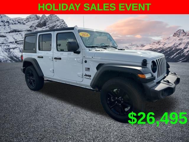 used 2021 Jeep Wrangler Unlimited car, priced at $26,495