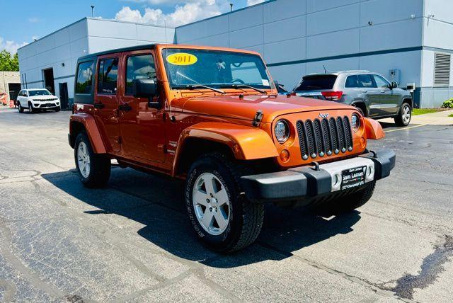 used 2011 Jeep Wrangler Unlimited car, priced at $15,500