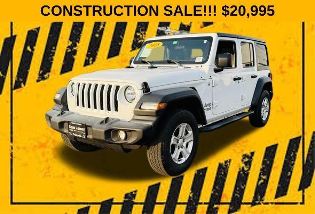 used 2018 Jeep Wrangler Unlimited car, priced at $20,995