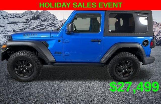 used 2022 Jeep Wrangler car, priced at $27,499