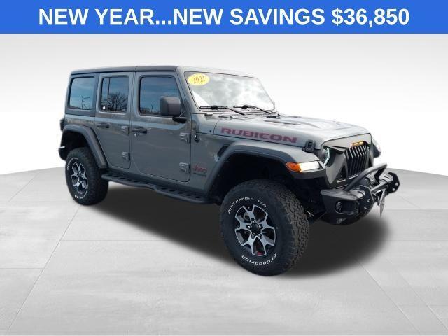 used 2021 Jeep Wrangler Unlimited car, priced at $36,850