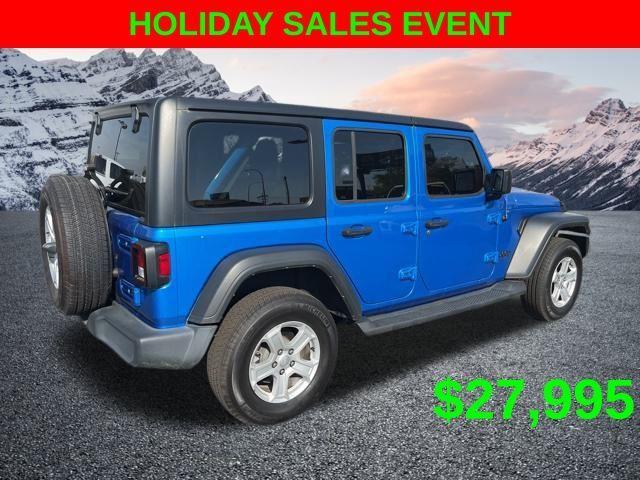 used 2022 Jeep Wrangler Unlimited car, priced at $27,995