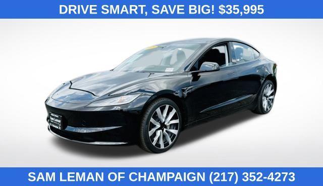 used 2025 Tesla Model 3 car, priced at $35,995