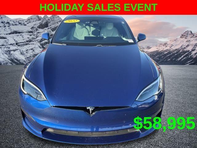 used 2022 Tesla Model S car, priced at $58,995