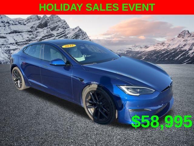 used 2022 Tesla Model S car, priced at $58,995