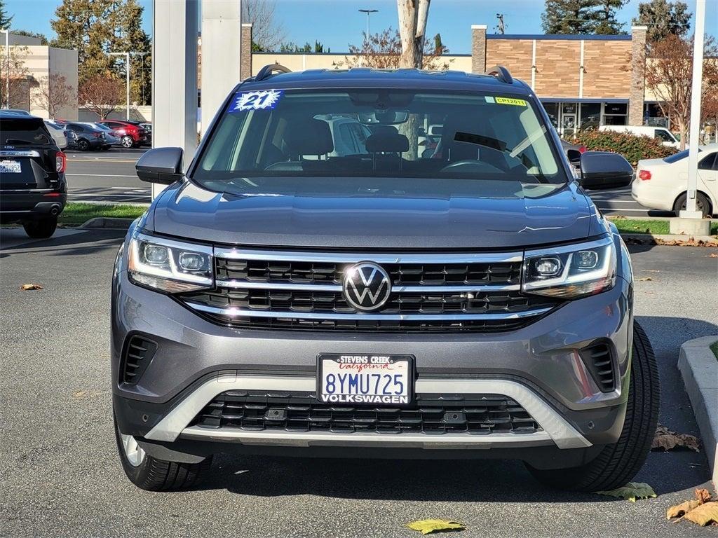 used 2021 Volkswagen Atlas car, priced at $31,900