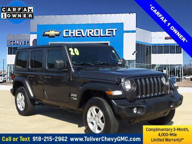 used 2020 Jeep Wrangler Unlimited car, priced at $22,532