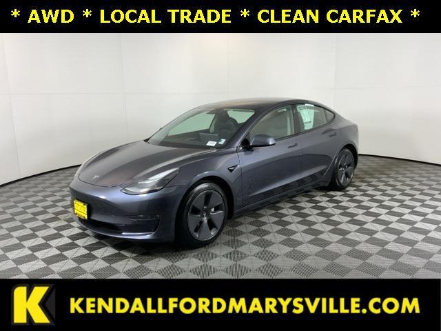 used 2021 Tesla Model 3 car, priced at $26,971