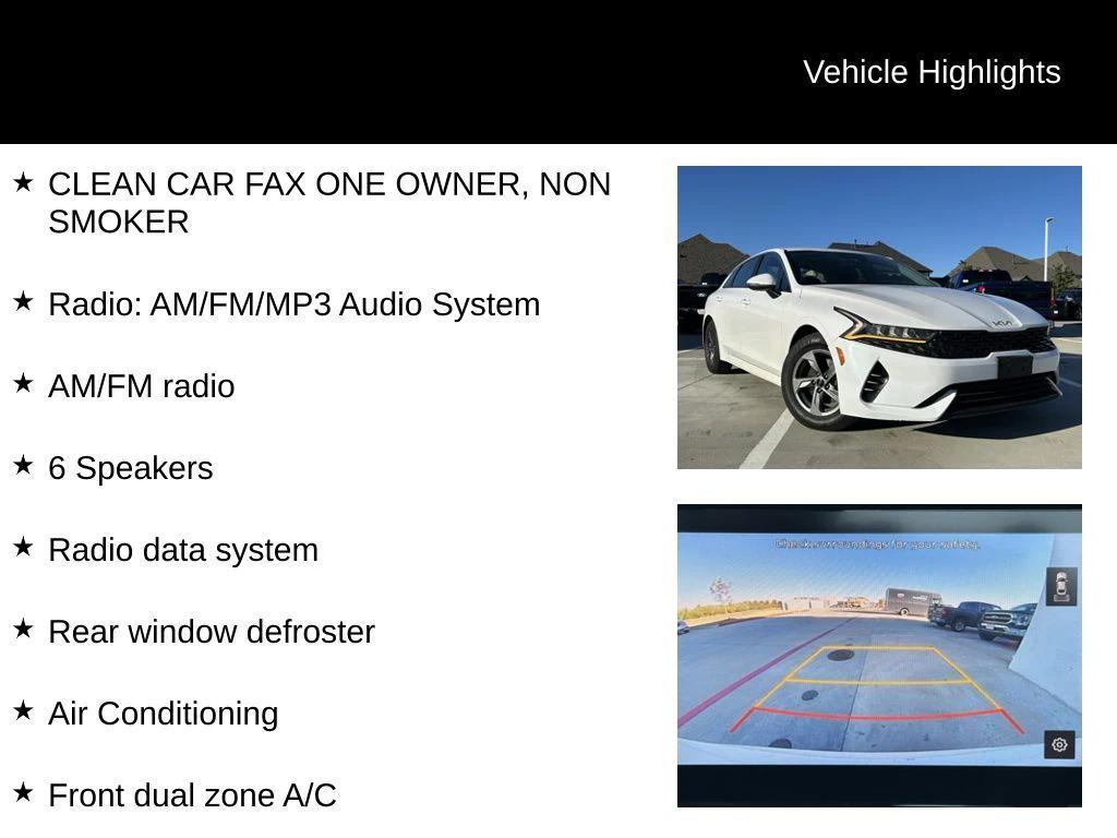 used 2022 Kia K5 car, priced at $18,795