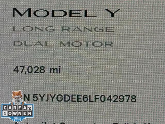 used 2020 Tesla Model Y car, priced at $27,750