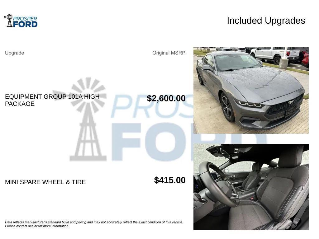 used 2024 Ford Mustang car, priced at $24,496