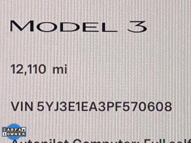 used 2023 Tesla Model 3 car, priced at $29,000