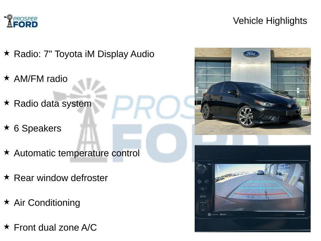 used 2018 Toyota Corolla iM car, priced at $14,995