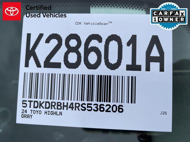 used 2024 Toyota Highlander car, priced at $43,750