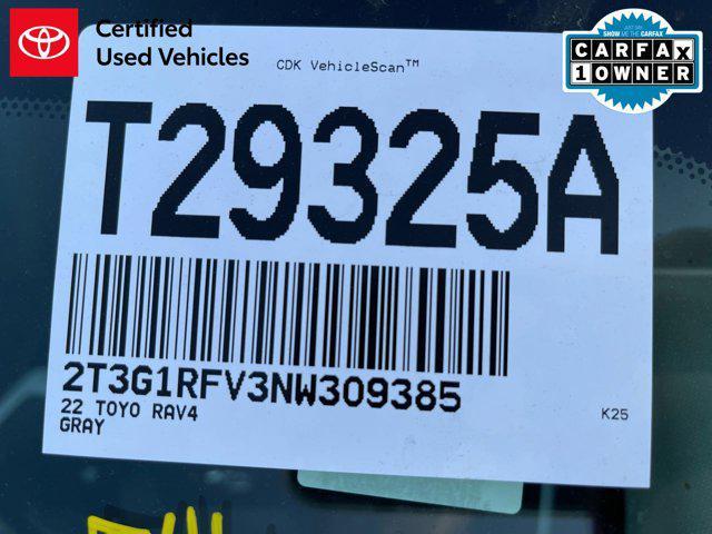 used 2022 Toyota RAV4 car, priced at $25,000