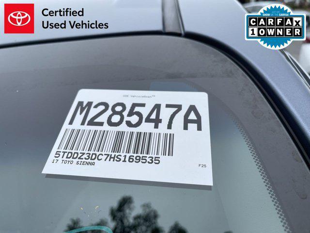 used 2017 Toyota Sienna car, priced at $20,000