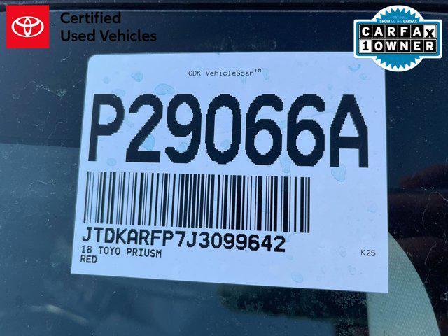 used 2018 Toyota Prius Prime car, priced at $15,000