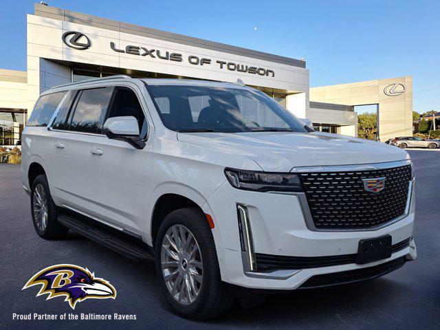 used 2021 Cadillac Escalade ESV car, priced at $64,755