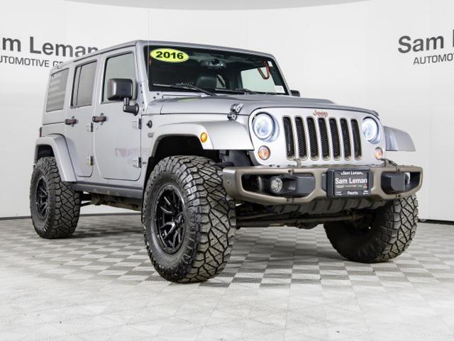 used 2016 Jeep Wrangler Unlimited car, priced at $20,800