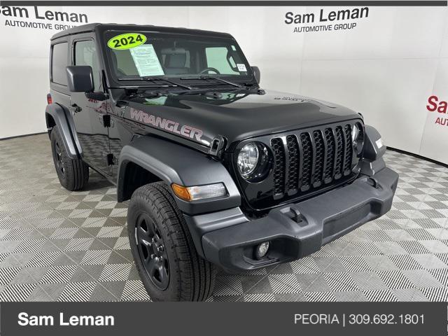 used 2024 Jeep Wrangler car, priced at $34,500