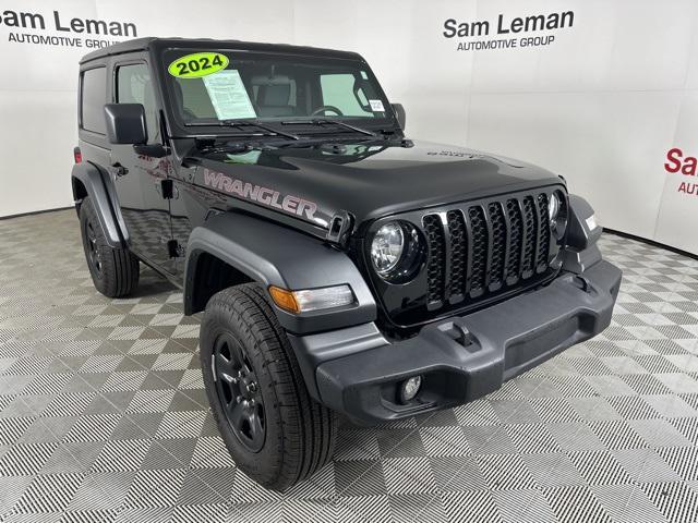 used 2024 Jeep Wrangler car, priced at $34,500